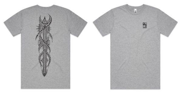 Tribal grey front and back